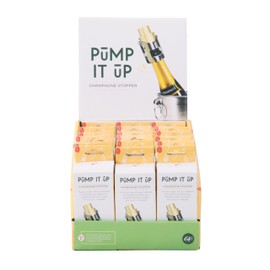 IS Gift Pump It Up Champagne Stopper 18-Piece Set