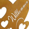 levandeo Stand Heart 29 x 26 cm Rust Welcome Love