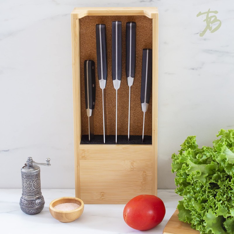 Totally Bamboo Universal Knife Caddy, Organizer and Holder for Drawer