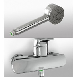 PCW-02 Turbine Flow Regulator Silicone 1.0 to 2.5 gpm for use with shower handles, bibs and pillar taps Any 1/2" Threads 13 1310 (Black 2.5 GPM)