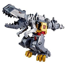 Transformers Cyberworld Grimlock Chomp & Battle - Figura de acción de 9 pulgadas, cambio rápido al modo Dino, juguetes robot para niños y niñas, rellenos de calcetines de Navidad para niños, a partir