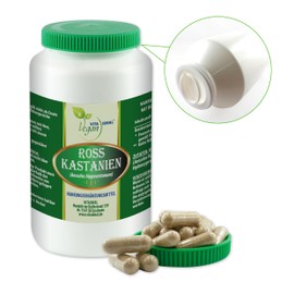 VITAIDEAL VEGAN® Horse Chestnut Fruits (Aesculus hippocastanum) 120 Capsules 600 mg Each Pure Natural without Additives