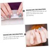 BIUDECO DIY Flower Nail Art Patches Compartment Ceramic Manicure Decor