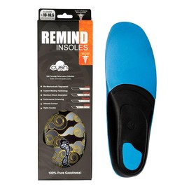 Remind Insoles - Cush Classic Clouds - Mid-High Arch Support - Athletic Insoles for Snowboarding, Skateboarding & All Footwear - (8/8.5)