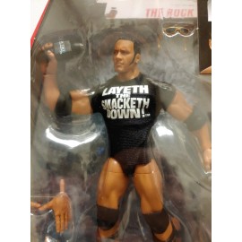 Mattel WWE ELITE COLLECTION Edition 69 THE ROCK Figure SMACK DOWN LIVE TRUE FX WCW