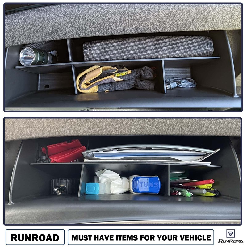 RUNROAD Glove Box Organizer Compatible with Honda Pilot (2016-2022)/ Ridgeline