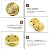 Pack of 40 Gold Blazer Buttons Suit Buttons Round Shape