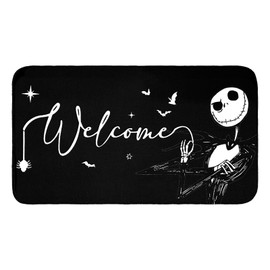 Jack Skellington Welcome Door Mat 30x17 inch, Nightmare Before Christmas Decor, Jack Skellington Gfits, Nightmare Before Christmas Gfits, Jack Skellington Christmas Decor