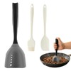 Meat Chopper Mincing Spatula, Silicone Ground Beef Masher with Drain
