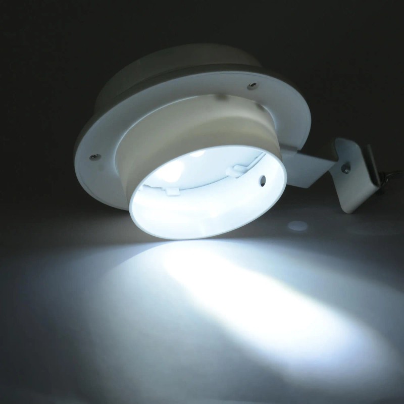 Solar Powered LED Garden Light With Bracket White Light ABS
