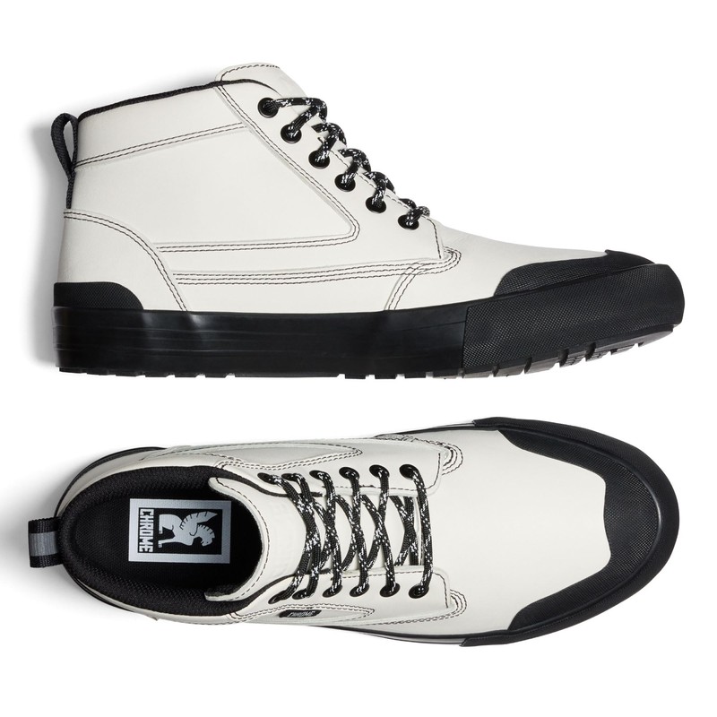 Chrome Industries Men's Storm 415 Traction Boots, Bone/Black, 8