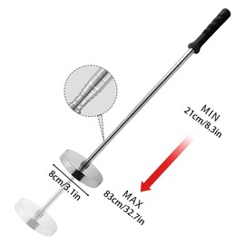 Telescoping Magnetic Sweeper Pickup Tool,35LB Handheld Stick Screws Parts Finder,Retractable Handle 8.3-32.7" for Lawns Garages Workshops Renovations Roofs