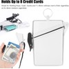 GOUDOGEDC Transparent Waterproof ID Card Badge Holder with Lanyard and