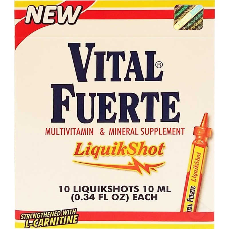 Vital Fuerte Liquid Shot Multivitamin & Mineral Supplement 10 Units