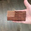 HipFlaskPlus American Flag - Cedar Ornament