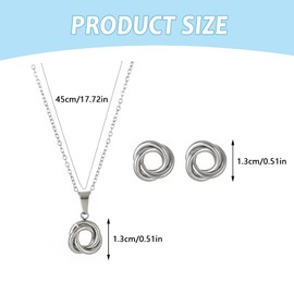 TTPSRY Jewellery Sets for Women 18K Irregular Flowers Earring and Necklace Set Hypoallergenic Individuality Jewellery Ideal for Everyday and Party Wear(Silver)