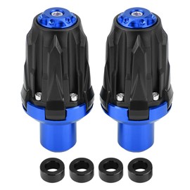 1 Pair of 10mm Motorcycle Exhaust Frame Sliders Anti Crash Pad Falling Protector Blue