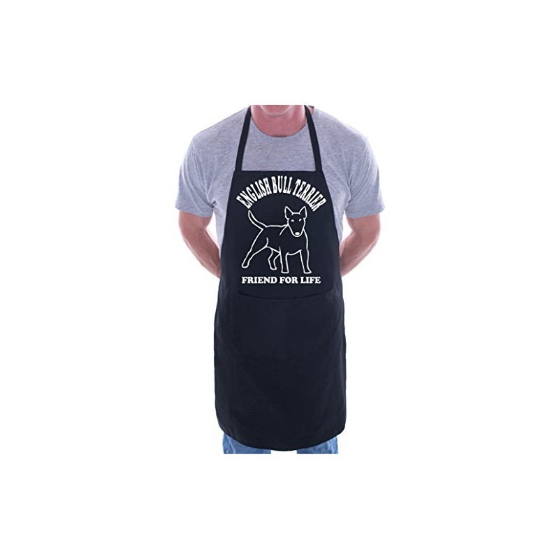 Print4U English Bull Terrier Dog BBQ Cooking Funny Novelty Apron