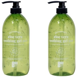 Natural Share Large Capacity Aloe Vera Soothing Gel 100, 2 units, 1L for use by the whole family without stickiness / 끈적임 없이 온 가족이 사용하는 자연공유 대용량 알로에 베라 수딩젤 100, 2개, 1L