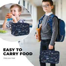 Clastyle Game Insulated Lunch Bag Children Small Cool Bag Truck for Boys Waterproof Lunch Bag for Picnic Schools Skateboard Scissors Cut