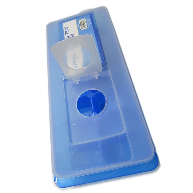 1 piece Nuvalu Plastic 16-Cavity Ice Cube Tray With Lid
