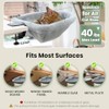 JUNSPOW Cat Desk Bed - One-Click Folding,Sunken Design & Space-Saving