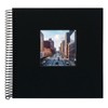 Goldbook Bella Vista black 20x20 40 blacke Pages Spiral 12767