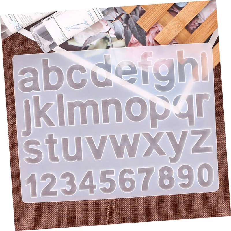 NOLITOY Alphanumeric Stencil Set Numbers Letters Mold for DIY Jewelry