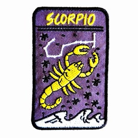 Signs of The Zodiac Patch, Embroidered Iron On Patch Sew On Patches for DIY Craft Hats Backpack Bag T-Shirt Clothes