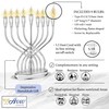 Aviv Judaica Large Branched Electric Menorah Chrome-Plated Polished 15" Tall