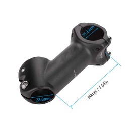 TOPINCN Bicycle Stem, Bicycle Clamp Stem, Aluminum Alloy Stem, 1.2 inches (31.8 mm), ±45°, Bike Handlebar Replacement Parts Accessories, 1.2 x 3.5 inches (31.8 x 90 mm), 45 Degree Adjustable