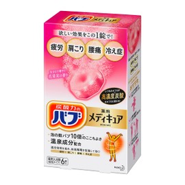 Bab Medicure Flower Fruits Scented 6 Tablets High Concentration Carbonated Hot Spring Ingredients (10 times more than bubbles)