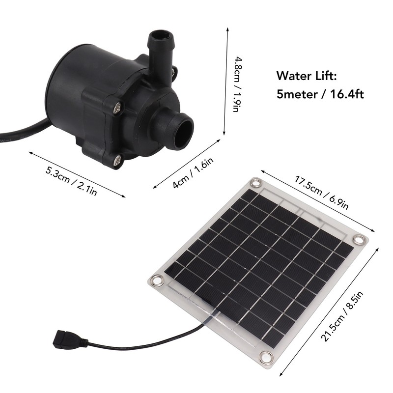 Solar Water Pump Kit 20W Submersible for Fountain Pond Bird