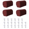 Avtytsda - Fundas elásticas para reposabrazos de felpa suave, fundas