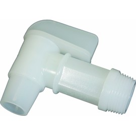 Emergency Essentials 3/4" White Drum Faucet with 7/8" OD Outlet for 5 Gallon Jug, Natural