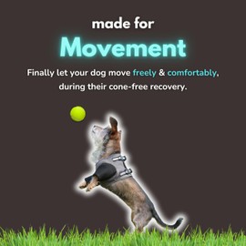 Dog Cone Alternative - Leg Sleeve to Stop Licking, Hot Spot Recovery, Wound & Elbow Protector, Hygroma Treatment, Reduce Stress & Anxiety, Waterproof & Breathable, Post-Surgery Suit (Medium)