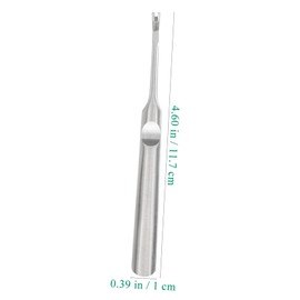 FOMIYES 2Pcs Stainless Steel Cuticle Remover Dead Skin Cuticle Pusher and Nail Trimmer Tool for Pedicure and Fingernail Care