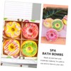 minkissy Doughnut Shape Bath Salt Balls Set of 4 100g