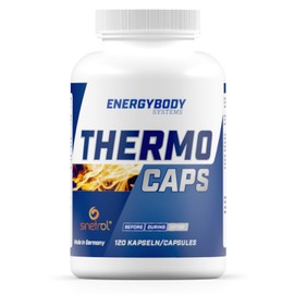 Energybody® Thermo Caps Green Tea Extract Capsules Against Fatigue and Fatigue with L-Carnitine & Caffeine - Pack of 125 - Suitable for Diet Capsules with Guarana