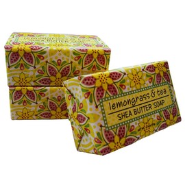 Greenwich Bay - 6.5 oz Gardner Shea Butter - 3 Bar Soaps - Lemongrass & Tea