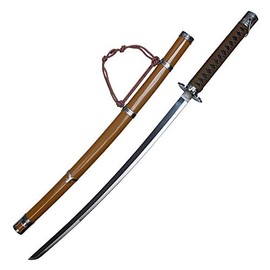 Wuu Jau Co 41" Black Mortal Blade Sekiro: Shadows Die Twice Black Scroll Sword (Brown)