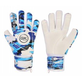 GK Saver Football Goalkeeper Goalie Gloves Camo Blue Negative Cut Gk Gloves (CAMO Blue NF 6)