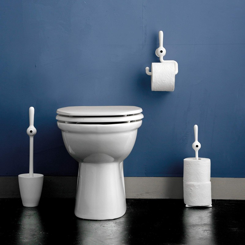 Koziol TOQ Paper Towel Stand, Solid Black