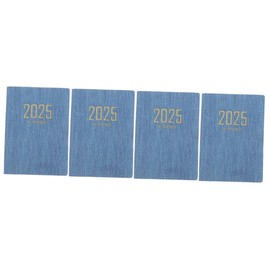Operitacx 4pcs 2025 Schedule Journal 2025 Time Book Schedule Note Books Daily Planner Notebook Organizes Spiral Notebook 2025 Notepads Budget Folder The Calendar Schedule Notebook Blue Paper