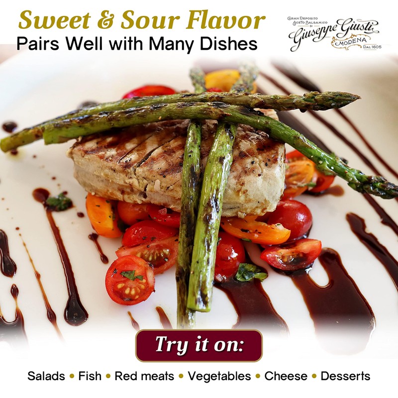 Giusti Raspberry Glaze Based on Thick Balsamic Vinegar of Modena