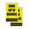 Going Out of Business (2-Pack) 24" x 36" Vinyl Decals