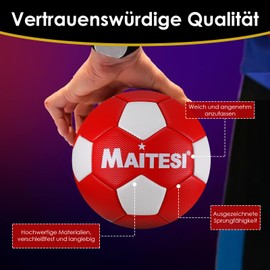 KWJEIULSOQ Handball Size 2, Unisex Youth Hand Ball, Durable and Grippy Select Handball Size 2 Training and Play Ball for Children, Teenagers and Adults