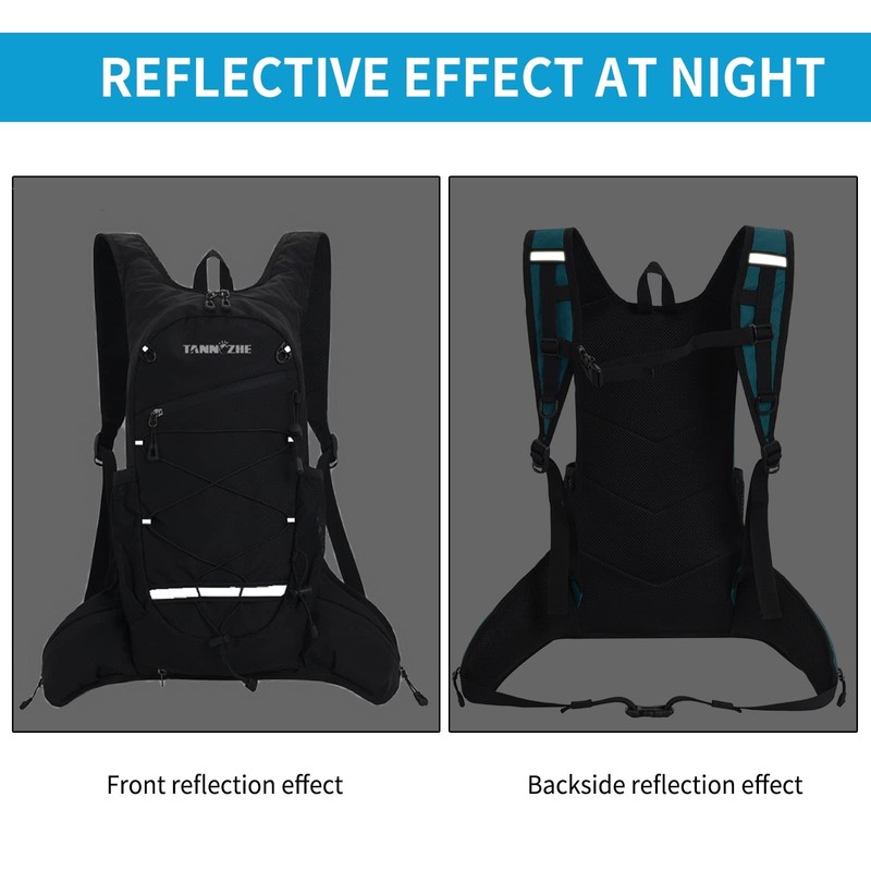 TANNOZHE Hydration Backpack with 2L Water Bladder, Lightweight Nylon Hydration