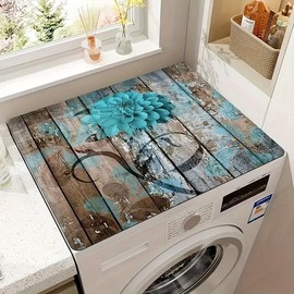 Washing Machine & Microwave Dust Pad, Farmhouse Style Washing Machine Top Mat, Water Absorbent & Quick Drying Refrigerator Pad, Christmas Gifts, Christmas Decorations