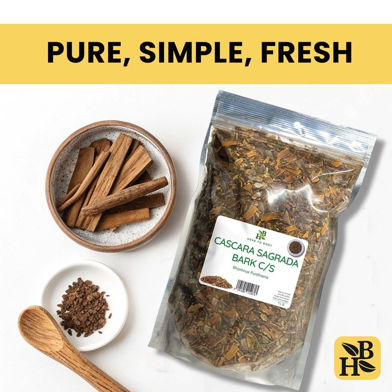 Herb To Body Cascara Sagrada Bark Cut & Sifted –